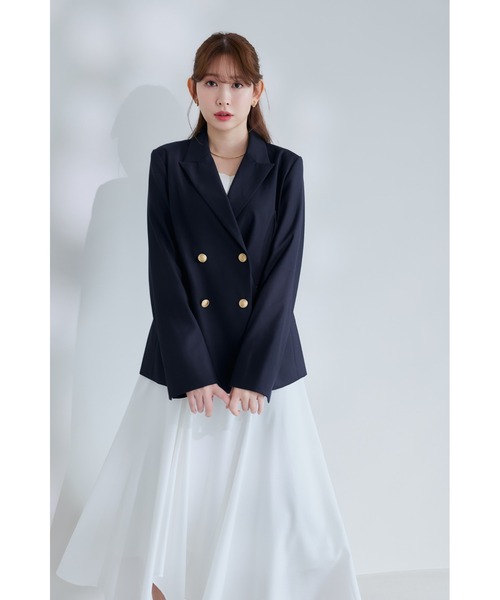 Trois Gold Button Blazer（テーラードジャケット）｜Her lip to（ハー