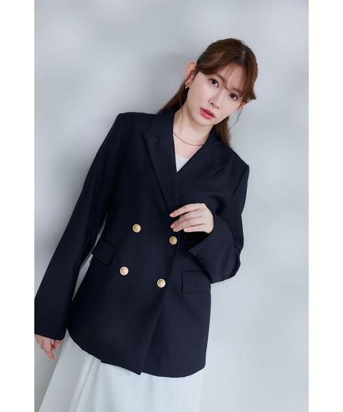 Trois Gold Button Blazer（テーラードジャケット）｜Her lip to（ハー