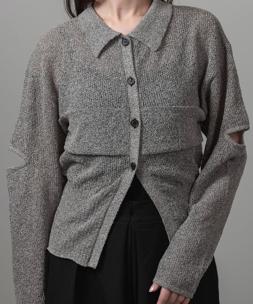 ✨韓国製✨ lawgy ラウジー 【F】 ケーブルニット セーター ♡ ゆったり lawgy（ラウジー）の「loose mesh knit tops（ニット/セーター