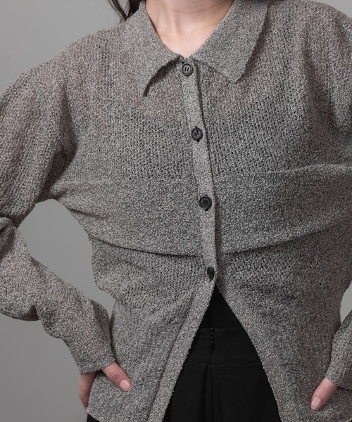 スペシャルオファ pattern パターンコンパクト / knit hole sleeve compact トップス