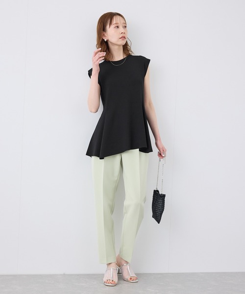 ROPE' PICNIC（ロペピクニック）の「【洗濯機OK・アンチピリング】八方映えニット ペプラムニットプルオーバー（ニット/セーター・レディース・ブラック/ブラウン/グレー/ブルー系その他4・38）」の21枚目の写真