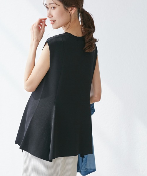 ROPE' PICNIC（ロペピクニック）の「【洗濯機OK・アンチピリング】八方映えニット ペプラムニットプルオーバー（ニット/セーター・レディース・ブラック/ブラウン/グレー/ブルー系その他4・38）」の8枚目の写真