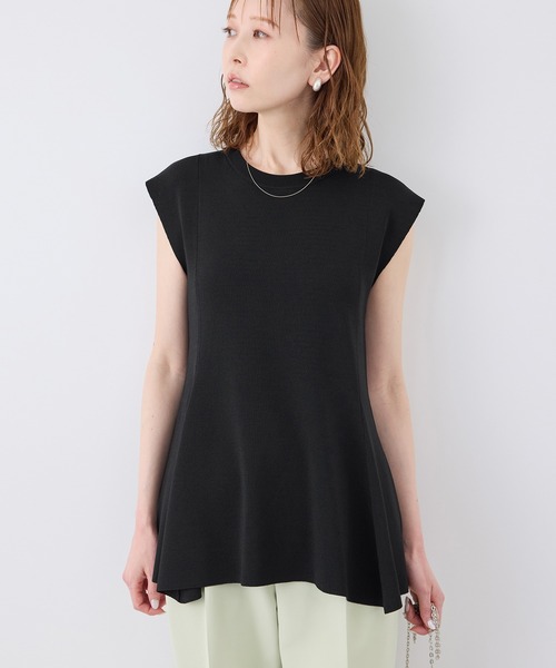 ROPE' PICNIC（ロペピクニック）の「【洗濯機OK・アンチピリング】八方映えニット ペプラムニットプルオーバー（ニット/セーター・レディース・ブラック/ブラウン/グレー/ブルー系その他4・38）」の19枚目の写真