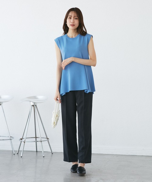 ROPE' PICNIC（ロペピクニック）の「【洗濯機OK・アンチピリング】八方映えニット ペプラムニットプルオーバー（ニット/セーター・レディース・ブラック/ブラウン/グレー/ブルー系その他4・38）」の16枚目の写真