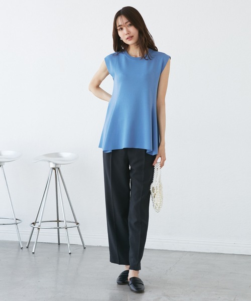 ROPE' PICNIC（ロペピクニック）の「【洗濯機OK・アンチピリング】八方映えニット ペプラムニットプルオーバー（ニット/セーター・レディース・ブラック/ブラウン/グレー/ブルー系その他4・38）」の17枚目の写真