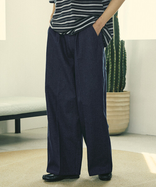 Firsthand（ファーストハンド）の「Firsthand/ファーストハンド ワイドシルエット ストレートデニム（デニムパンツ・メンズ・ブルー/ネイビー・MEDIUM/LARGE）」の15枚目の写真