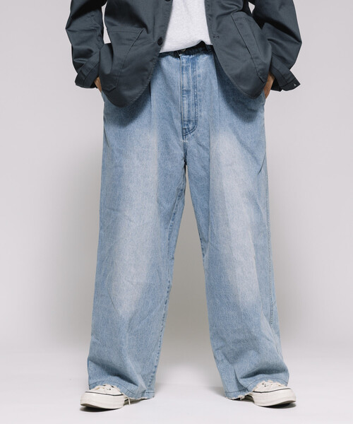 Firsthand（ファーストハンド）の「Firsthand/ファーストハンド ワイドシルエット ストレートデニム（デニムパンツ・メンズ・ブルー/ネイビー・MEDIUM/LARGE）」の16枚目の写真