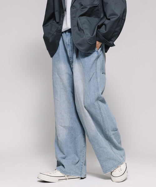 Firsthand（ファーストハンド）の「Firsthand/ファーストハンド ワイドシルエット ストレートデニム（デニムパンツ・メンズ・ブルー/ネイビー・MEDIUM/LARGE）」の20枚目の写真