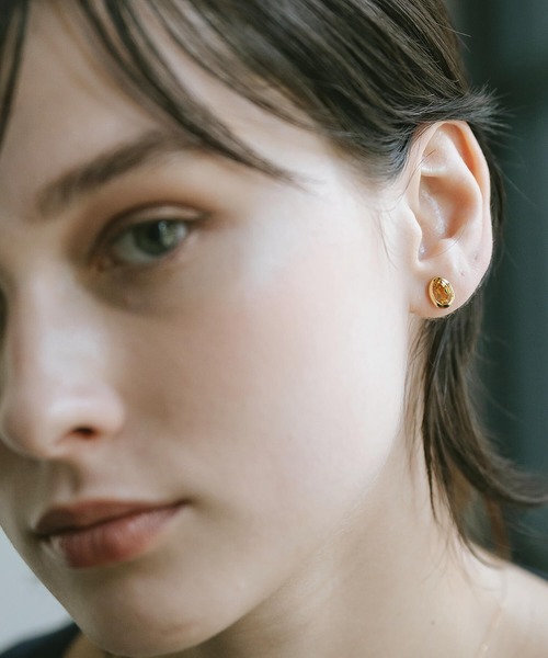 Ops.（オプス）の「ピアス 金属アレルギー対応 シルバー925 ゴールド 天然石【Luzine-pe ルジーヌ】（ピアス（両耳用）・レディース・ゴールド系その他3/ゴールド系その他2/ゴールド系その他/イエローゴールド・ONE SIZE）」の3枚目の写真