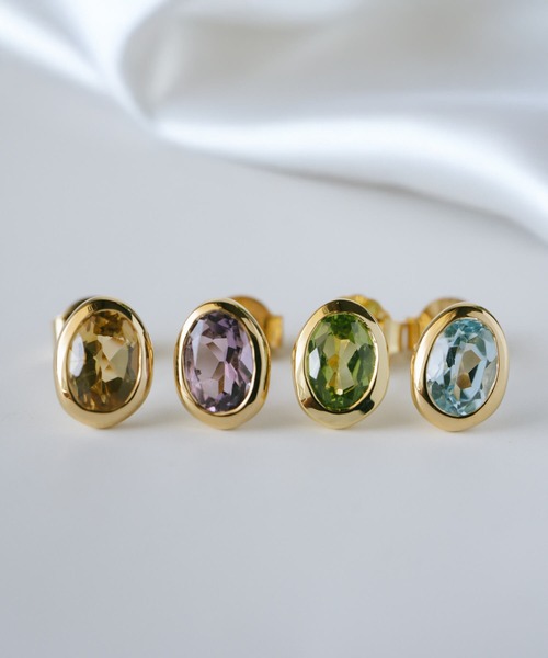 Ops.（オプス）の「ピアス 金属アレルギー対応 シルバー925 ゴールド 天然石【Luzine-pe ルジーヌ】（ピアス（両耳用）・レディース・ゴールド系その他3/ゴールド系その他2/ゴールド系その他/イエローゴールド・ONE SIZE）」の5枚目の写真