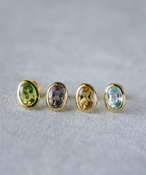 Ops.（オプス）の「ピアス 金属アレルギー対応 シルバー925 ゴールド 天然石【Luzine-pe ルジーヌ】（ピアス（両耳用）・レディース・ゴールド系その他3/ゴールド系その他2/ゴールド系その他/イエローゴールド・ONE SIZE）」の6枚目の写真
