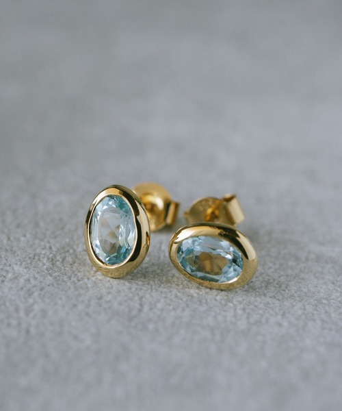 Ops.（オプス）の「ピアス 金属アレルギー対応 シルバー925 ゴールド 天然石【Luzine-pe ルジーヌ】（ピアス（両耳用）・レディース・ゴールド系その他3/ゴールド系その他2/ゴールド系その他/イエローゴールド・ONE SIZE）」の9枚目の写真
