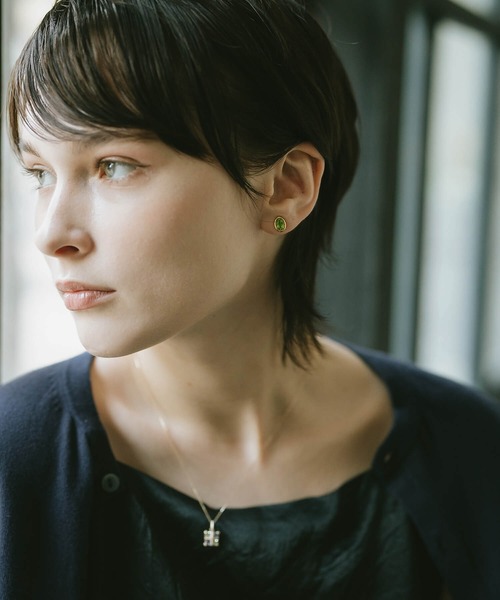 Ops.（オプス）の「ピアス 金属アレルギー対応 シルバー925 ゴールド 天然石【Luzine-pe ルジーヌ】（ピアス（両耳用）・レディース・ゴールド系その他3/ゴールド系その他2/ゴールド系その他/イエローゴールド・ONE SIZE）」の10枚目の写真