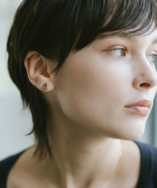 Ops.（オプス）の「ピアス 金属アレルギー対応 シルバー925 ゴールド 天然石【Luzine-pe ルジーヌ】（ピアス（両耳用）・レディース・ゴールド系その他3/ゴールド系その他2/ゴールド系その他/イエローゴールド・ONE SIZE）」の14枚目の写真