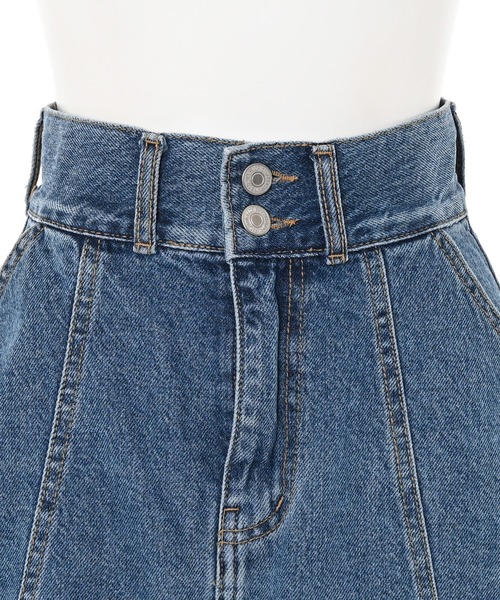 Narcissus（ナルシス）の「デニムフレアミニスカート（スカート・レディース・ブルー・FREE）」の9枚目の写真