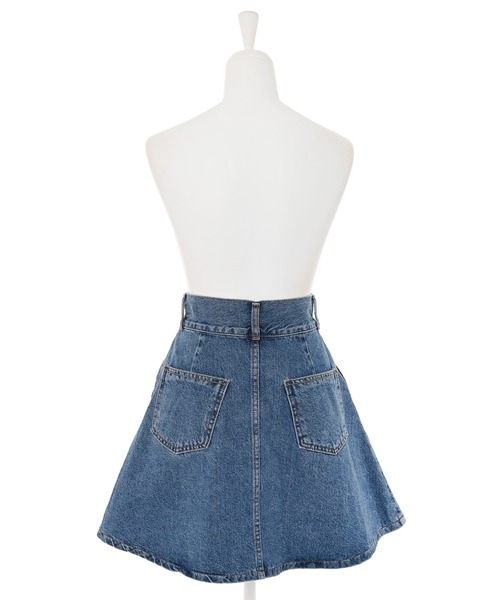 Narcissus（ナルシス）の「デニムフレアミニスカート（スカート・レディース・ブルー・FREE）」の8枚目の写真
