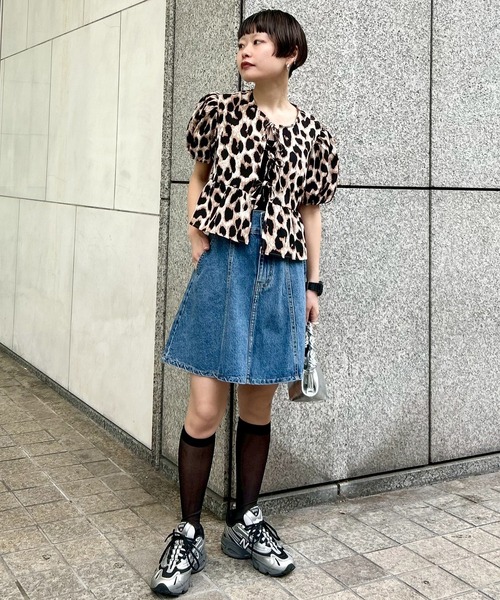 Narcissus（ナルシス）の「デニムフレアミニスカート（スカート・レディース・ブルー・FREE）」の16枚目の写真