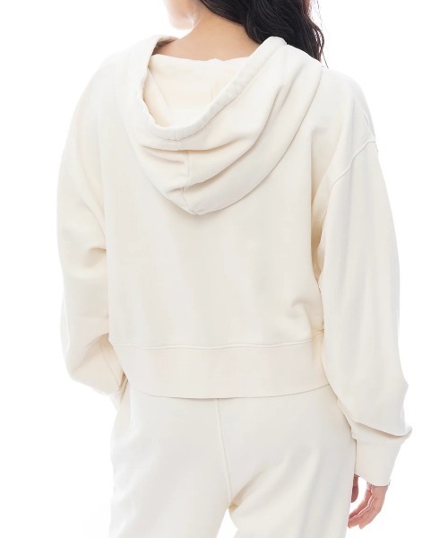 RVCA(ルーカ)の「RVCA レディース RVCA CROPPED ZIP HOODIE パーカー 【2025年春夏モデル】/ルーカセットアップ対応ジップアップショート丈フードパーカー(パーカー・レディース・ホワイト系その他/ブラック・MEDIUM/SMALL)」の8枚目の写真