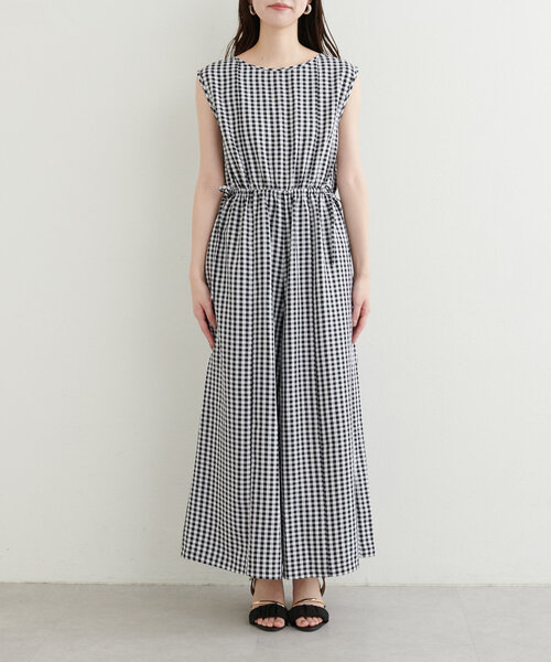 natural couture（ナチュラルクチュール）の「【WEB限定】バックシャーリングロンパース（その他パンツ・レディース・グレイッシュベージュ/チャコールグレー/その他1・FREE）」の10枚目の写真