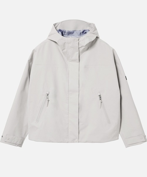 AIGLE(エーグル)の「GORE-TEX ゴアテックス 防風 撥水 防水 透湿 3レイヤー ショートフーデッドジャケット(マウンテンパーカー・レディース・オフホワイト/ブラック・40/38/36)」の7枚目の写真