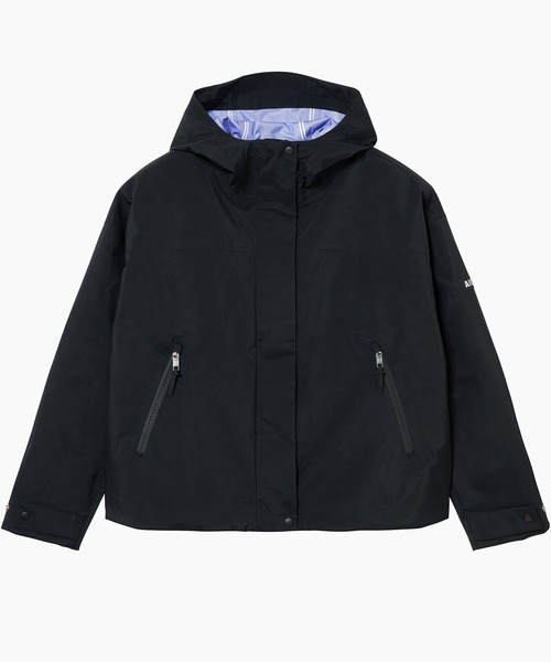 AIGLE(エーグル)の「GORE-TEX ゴアテックス 防風 撥水 防水 透湿 3レイヤー ショートフーデッドジャケット(マウンテンパーカー・レディース・オフホワイト/ブラック・40/38/36)」の19枚目の写真
