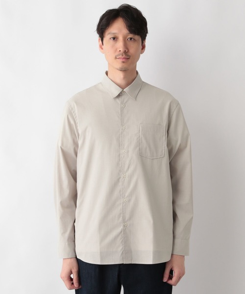 GLOBAL WORK（グローバルワーク）の「イージーケアサラサラリネンシャツ/252024（シャツ/ブラウス・メンズ・ミント/その他/ブルー/ライトベージュ/スカイブルー・SMALL/LARGE/X-LARGE/MEDIUM）」の22枚目の写真