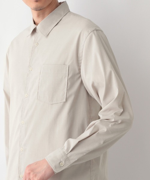 GLOBAL WORK（グローバルワーク）の「イージーケアサラサラリネンシャツ/252024（シャツ/ブラウス・メンズ・ミント/その他/ブルー/ライトベージュ/スカイブルー・SMALL/LARGE/X-LARGE/MEDIUM）」の18枚目の写真