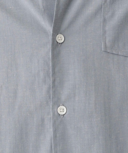 GLOBAL WORK（グローバルワーク）の「イージーケアサラサラリネンシャツ/252024（シャツ/ブラウス・メンズ・ミント/その他/ブルー/ライトベージュ/スカイブルー・SMALL/LARGE/X-LARGE/MEDIUM）」の10枚目の写真
