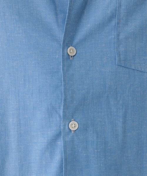 GLOBAL WORK（グローバルワーク）の「イージーケアサラサラリネンシャツ/252024（シャツ/ブラウス・メンズ・ミント/その他/ブルー/ライトベージュ/スカイブルー・SMALL/LARGE/X-LARGE/MEDIUM）」の12枚目の写真