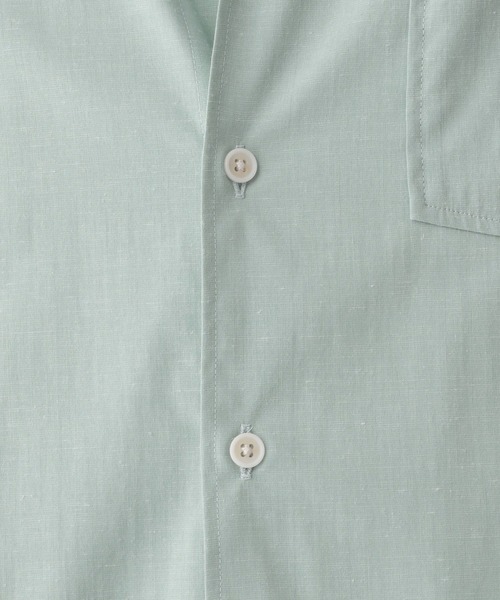 GLOBAL WORK（グローバルワーク）の「イージーケアサラサラリネンシャツ/252024（シャツ/ブラウス・メンズ・ミント/その他/ブルー/ライトベージュ/スカイブルー・SMALL/LARGE/X-LARGE/MEDIUM）」の13枚目の写真