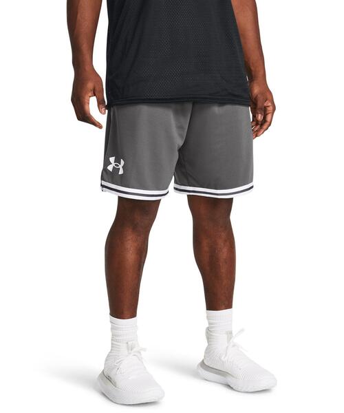 UNDER ARMOUR(アンダーアーマー)の「UAペリメーター ショーツ(バスケットボール/メンズ)(その他パンツ・メンズ・グレー×ホワイト・L/XL/M/3XL/S/2XL)」の1枚目の写真