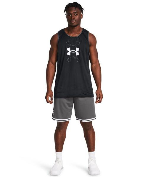 UNDER ARMOUR(アンダーアーマー)の「UAペリメーター ショーツ(バスケットボール/メンズ)(その他パンツ・メンズ・グレー×ホワイト・L/XL/M/3XL/S/2XL)」の3枚目の写真