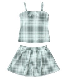 ROXY(ロキシー)の「MINI PICNIC GINGHAM /ロキシーキッズタンキニスイムウエア(水着)(水着)」