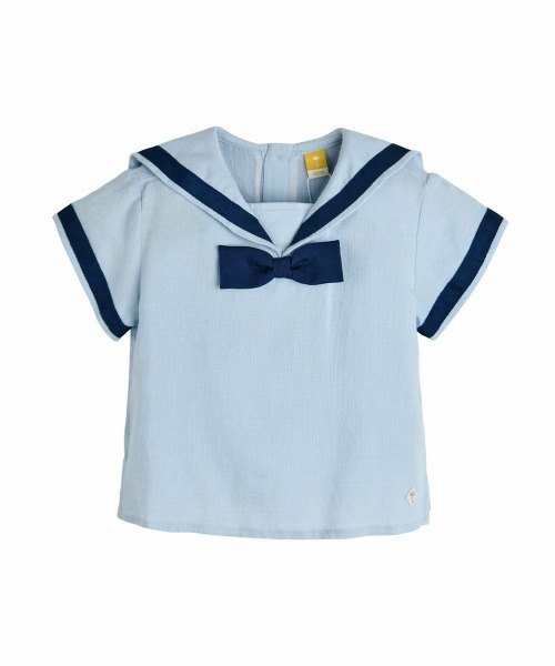 moimoln(モイモルン)の「【セットアップ】マリントップス&パンツ(セットアップ・キッズ・ブルー・80cm/90cm/100cm/110cm)」の2枚目の写真