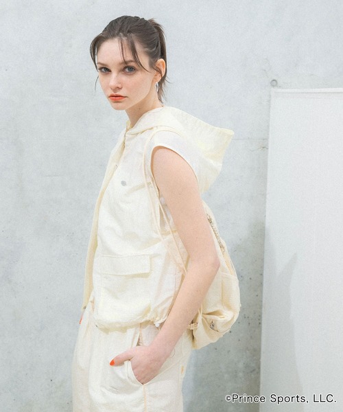 SENSE OF PLACE by URBAN RESEARCH（センスオブプレイスバイアーバンリサーチ）の「『別注』prince　2WAYナップサック（ショルダーバッグ・レディース・ブラック/グレー/アイボリー・ONE）」の8枚目の写真