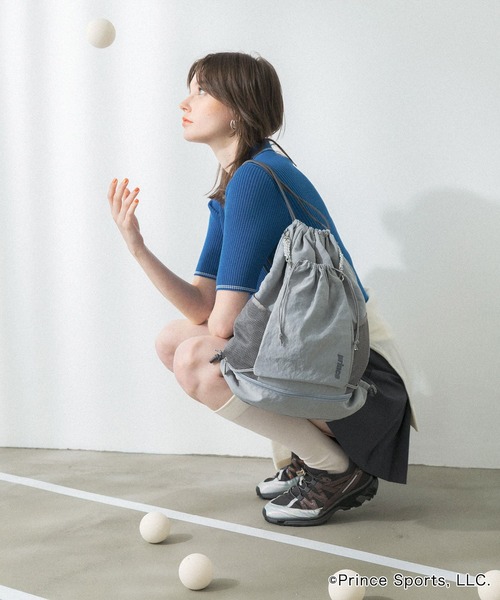 SENSE OF PLACE by URBAN RESEARCH（センスオブプレイスバイアーバンリサーチ）の「『別注』prince　2WAYナップサック（ショルダーバッグ・レディース・ブラック/グレー/アイボリー・ONE）」の11枚目の写真