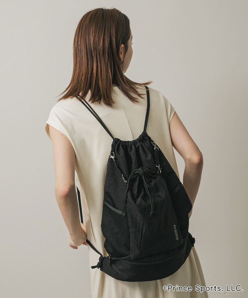 SENSE OF PLACE by URBAN RESEARCH（センスオブプレイスバイアーバンリサーチ）の「『別注』prince　2WAYナップサック（ショルダーバッグ・レディース・ブラック/グレー/アイボリー・ONE）」の16枚目の写真