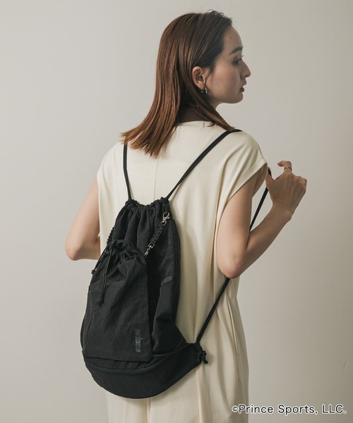 SENSE OF PLACE by URBAN RESEARCH（センスオブプレイスバイアーバンリサーチ）の「『別注』prince　2WAYナップサック（ショルダーバッグ・レディース・ブラック/グレー/アイボリー・ONE）」の17枚目の写真