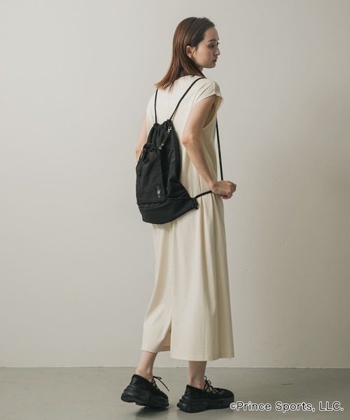 SENSE OF PLACE by URBAN RESEARCH（センスオブプレイスバイアーバンリサーチ）の「『別注』prince　2WAYナップサック（ショルダーバッグ・レディース・ブラック/グレー/アイボリー・ONE）」の18枚目の写真