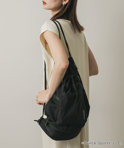 SENSE OF PLACE by URBAN RESEARCH（センスオブプレイスバイアーバンリサーチ）の「『別注』prince　2WAYナップサック（ショルダーバッグ・レディース・ブラック/グレー/アイボリー・ONE）」の19枚目の写真