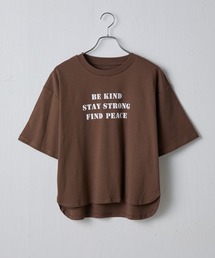 スマートラウンド半袖ロゴTシャツBEKIND