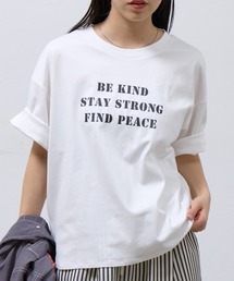 スマートラウンド半袖ロゴTシャツBEKIND