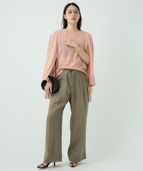 Chaos（カオス）の「Chaos(カオス)/キルシェニットカーディガン（カーディガン/ボレロ・レディース・ホワイト/ピンク/ブラック・FREE）」の6枚目の写真