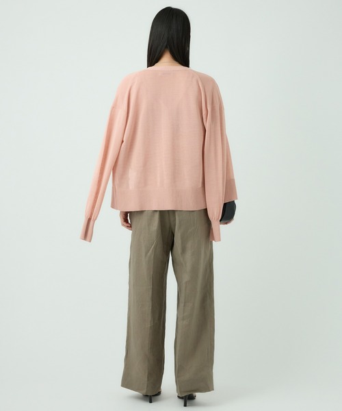 Chaos（カオス）の「Chaos(カオス)/キルシェニットカーディガン（カーディガン/ボレロ・レディース・ホワイト/ピンク/ブラック・FREE）」の8枚目の写真