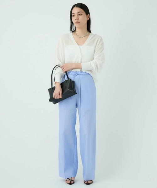 Chaos（カオス）の「Chaos(カオス)/キルシェニットカーディガン（カーディガン/ボレロ・レディース・ホワイト/ピンク/ブラック・FREE）」の15枚目の写真