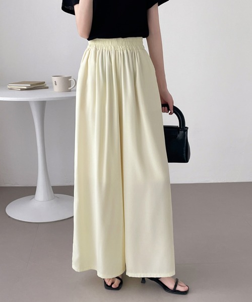 ABITOKYO（アビトーキョー）の「ルーズシルエットワイドパンツ（その他パンツ・レディース・アイボリー/オレンジ/ブラック・L/XL/M）」の2枚目の写真