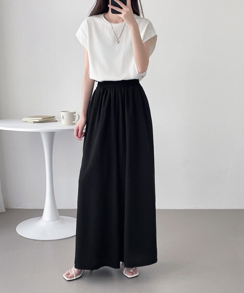 ABITOKYO（アビトーキョー）の「ルーズシルエットワイドパンツ（その他パンツ・レディース・アイボリー/オレンジ/ブラック・L/XL/M）」の18枚目の写真