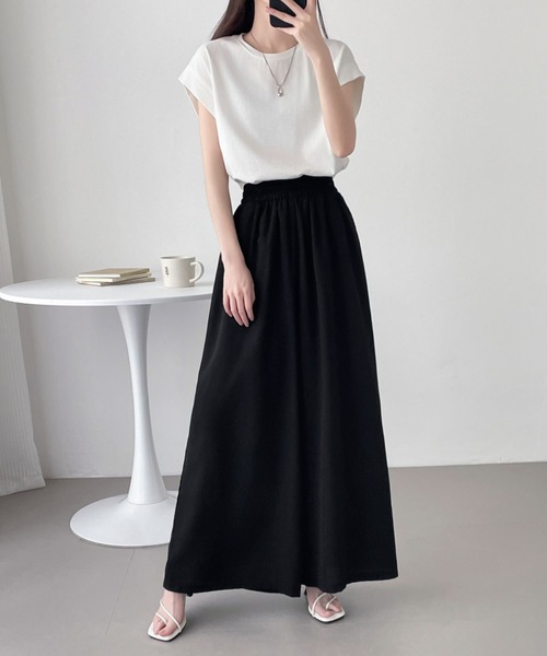 ABITOKYO（アビトーキョー）の「ルーズシルエットワイドパンツ（その他パンツ・レディース・アイボリー/オレンジ/ブラック・L/XL/M）」の22枚目の写真