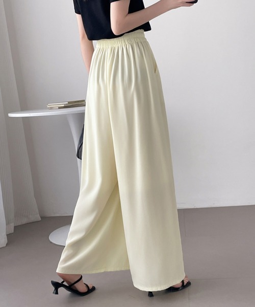 ABITOKYO（アビトーキョー）の「ルーズシルエットワイドパンツ（その他パンツ・レディース・アイボリー/オレンジ/ブラック・L/XL/M）」の6枚目の写真