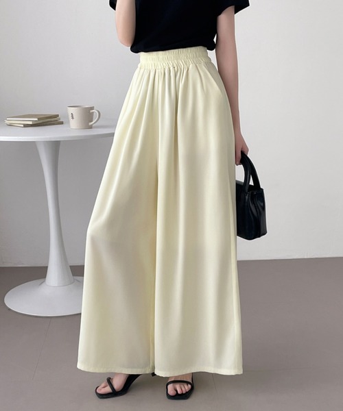 ABITOKYO（アビトーキョー）の「ルーズシルエットワイドパンツ（その他パンツ・レディース・アイボリー/オレンジ/ブラック・L/XL/M）」の10枚目の写真